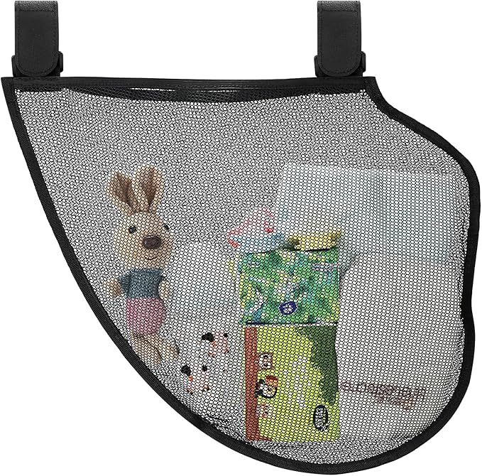 Accmor Universal Stroller Organizer, Side Sling Stroller Organizer, Mesh Cargo Net Stroller Storage Caddy, Stroller Bag Accessories Fits for Uppababy, Nuna, Baby Jogger, Britax, Doona Strollers