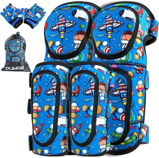 Kids Soft Knee and Elbow Pads, Children Protective Gear, Suitable for Boys and Girls Bike Ski Roller Skateboard