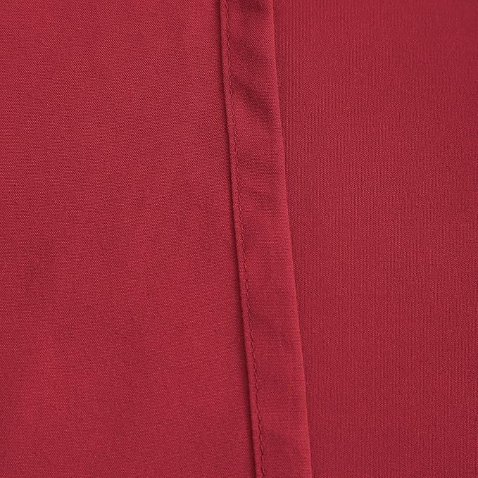 FLXXIE 4 Pieces Toddler Bedding Set, Soft and Breathable Microfiber Crib Sheet Set, Includes Quilted Comforter, Flat Top Sheet, Fitted Sheet, Envelope Pillow Case for Boys and Girls, Burgundy