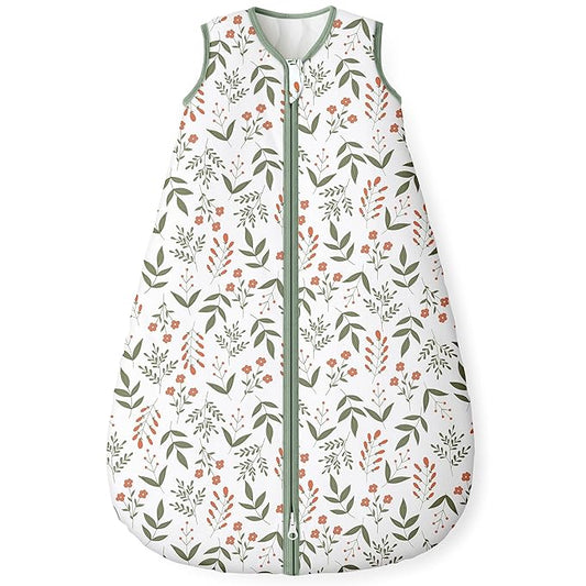 Yoofoss Baby Sleep Sack 18-24 Months, 1.5 Tog Baby Wearable Blanket with 2-Way Zipper, 100% Cotton Organic Fabric Winter Infant Sleeping Sack, Warm Soft Comfy
