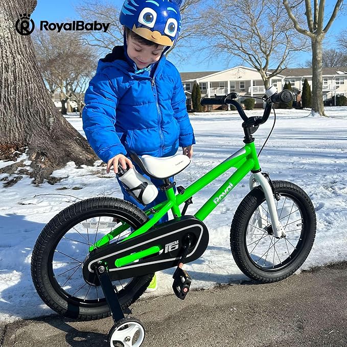 RoyalBaby Kids Bike Freestyle Classic & EZ Balance Pedal Switchable Bicycle, 12 14 16 18 Inch, 3-10 Years Toddler to Big Kids