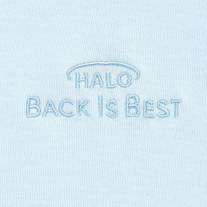 HALO Sleepsack 100% Cotton Wearable Blanket, TOG 0.5, Baby Blue, X-Large