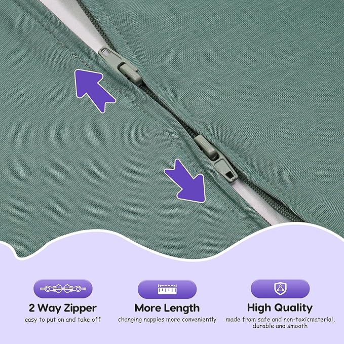 PuppyPaws Baby Sleep Sack, Transitional Swaddle, Swaddles for Newborns，1.0 Tog Sleep Sack 6-9 Months, Wearable Blanket Baby with 2-Way Zipper