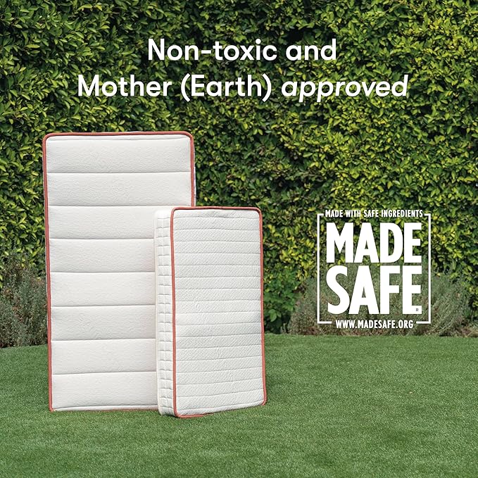 Babyletto Avocado Baby Crib Mattress - GOTS, Made Safe, GREENGUARD Gold Certified - Dual Sided Infant & Toddler Mattress - Flippable & Breathable - ‎52 x 28.25 x 5.5 Inches for Standard Size Crib