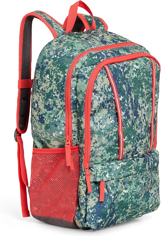 Lands' End Unisex Kids Large ClassMate Lightweight Durable Elementary School Backpack, Dusty Olive
