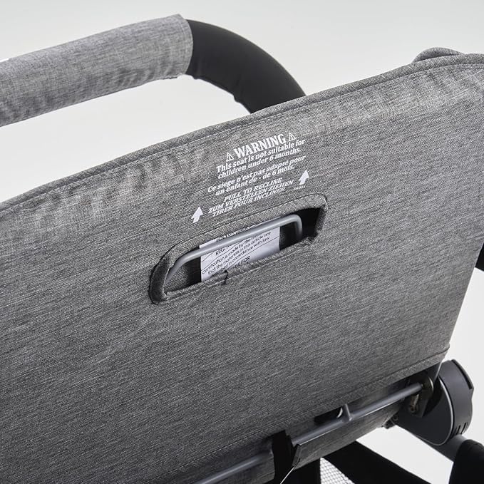 Familidoo H4E Quad Stroller Wagon for Kids, 4-Seater Daycare Baby Stroller with 5-Point Safety Harness, Lightweight & Foldable with All Reclining Seats, Double Canopy & Rain Cover (Gray)