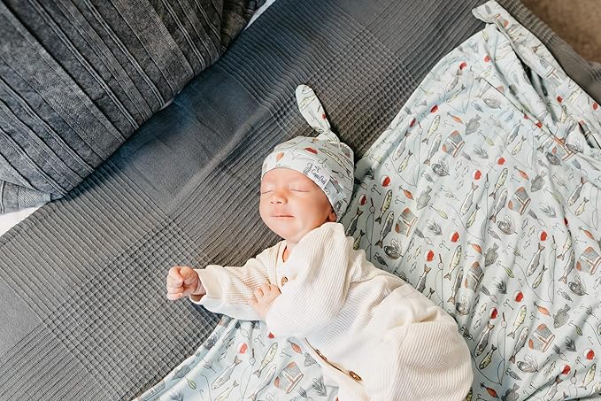 Copper Pearl Large Premium Knit Baby Swaddle Receiving Blanket Trout