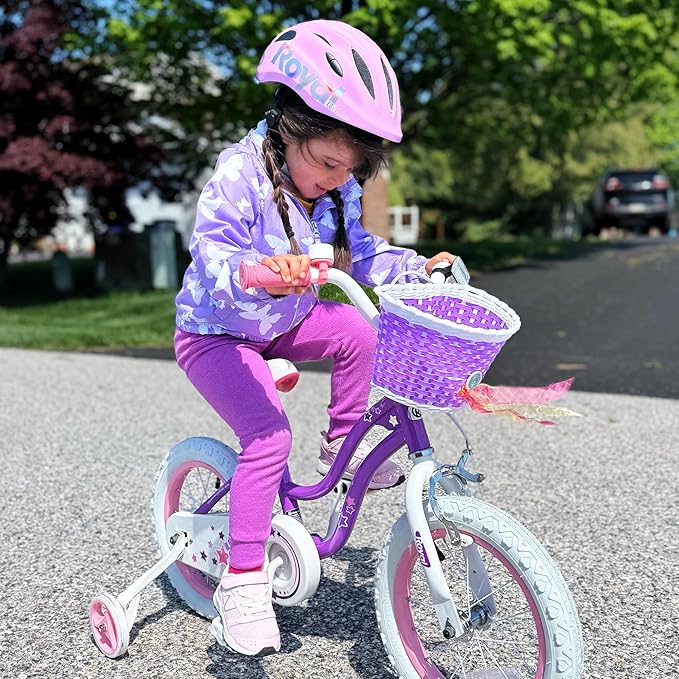 RoyalBaby Kids Helmet 0.47 lb Ultra-Lightweight & Adjustable for Ages 5-13 Years, Ideal for Cycling, Scooter, Balance Bike & More Sports, 4 Vibrant Colors Available