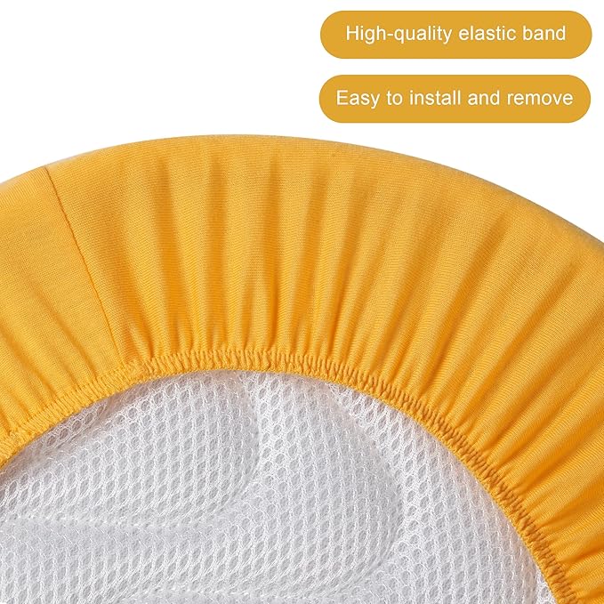 TILLYOU Baby Bassinet Sheets for Girls Boys, Fit for Hourglass Oval Rectangle Bassinet Mattress Sheets, 33”X16”, 2 Pack Orange Flavour & Orange