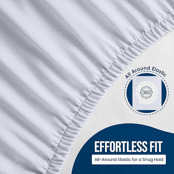Utopia Bedding Waterproof Mattress Protector Twin Size 14 Pack, Premium 200 GSM Terry Mattress Cover, Soft & Breathable Bed Cover, Fitted Sheet Style with Stretchable Deep Pockets 15" (White)