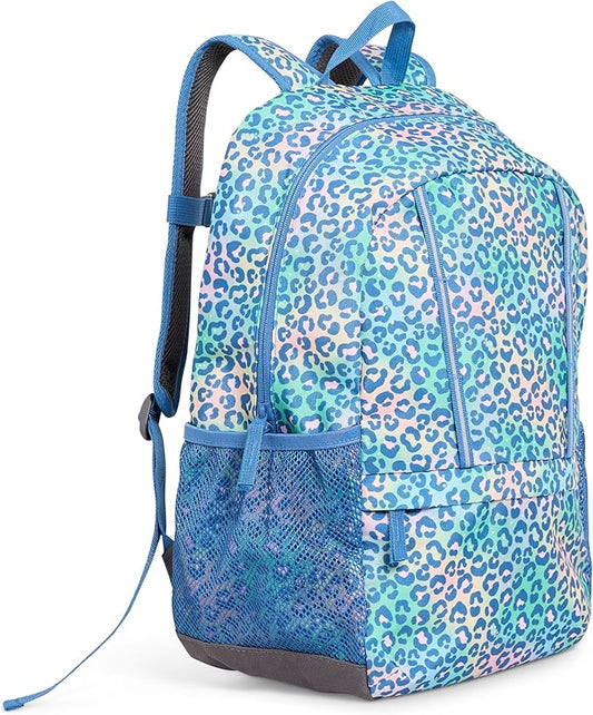Lands' End Unisex Kids Medium ClassMate Lightweight Durable Elementary School Backpack, Sky Blue