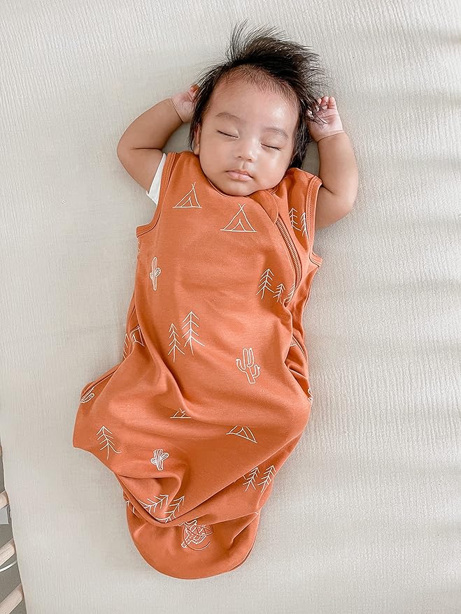 Ecolino Organic Cotton Baby Sleep Sack - 2-Way Zipper Baby Wearable Blanket - Toddler Sleeping Bag Sack - 18-36 Months - Desert