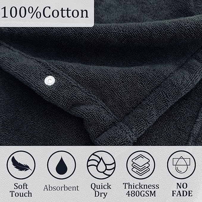 VOOVA & MOVAS Toddler Hooded Poncho Towel with Bear Ear, 0-3Years | 100% Cotton, Ultra-Soft & Absorbent | Gentle for Sensitive Skin, Bath, Pool & Beach Towel | Newborn, Navy