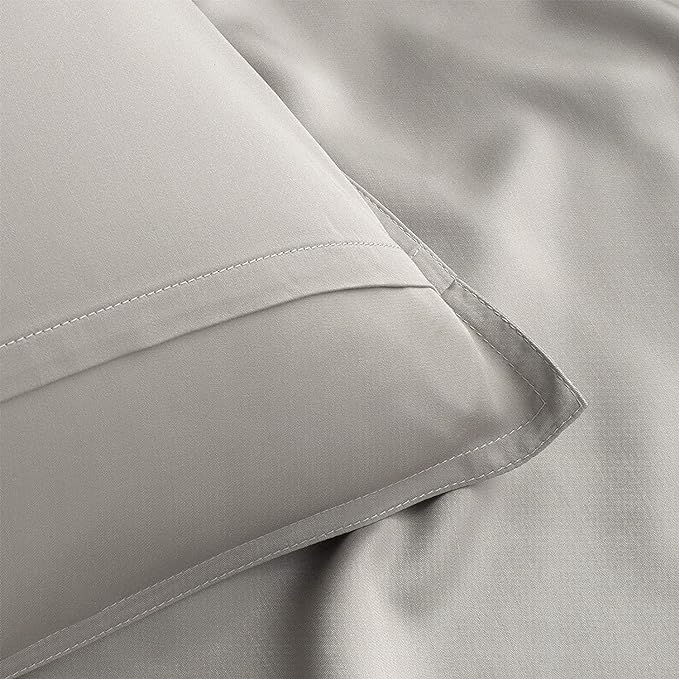Pure Bamboo California King Sheets, Genuine 100% Organic Viscose Derived from Bamboo Bed Sheet Set, Soft & Cooling, Double Stitching, 2 Year Quality Promise (California King, Stripes)