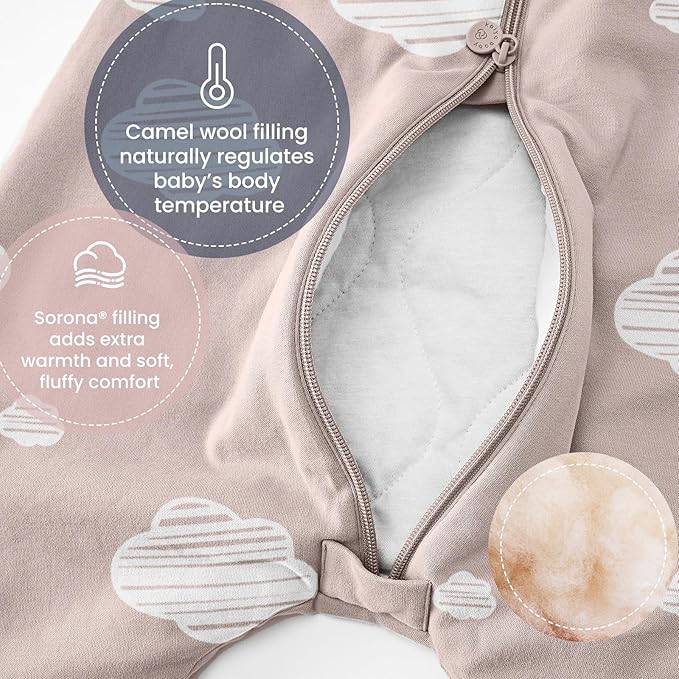 kaiya baby Unisex Toddler Sleep Sack with Feet, 2.5 Tog Baby Winter Sleep Sack Long Sleeve Gifts for Boys & Girls