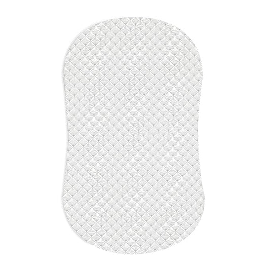 HALO BassiNest Fitted Sheet – 100% Cotton, Soft and Breathable Bassinet Sheet for Babies, 30” x 16” Pre-Shrunk Sheet, Pebble