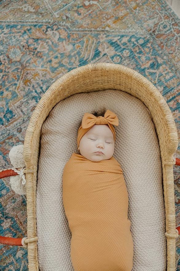 Copper Pearl Baby Swaddle Blanket - Premium Knit Baby Blanket, Large Soft Stretchy Receiving Blankets for Baby Boy and Girl, Swaddles for Newborn, Infant, and Toddler (Dolce)