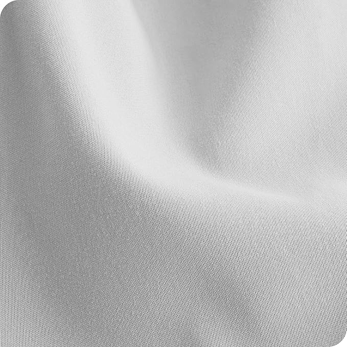 Bare Home 2-Pack Fitted Crib Sheets - Premium 1800 Ultra-Soft Microfiber - Breathable - Baby Sheet - for Boys & Girls - Fits Standard Crib and Toddler Mattresses (Cloud Grey/White)