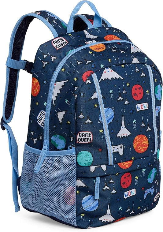 Lands' End Unisex Kids Medium ClassMate Lightweight Durable Elementary School Backpack, Chambray