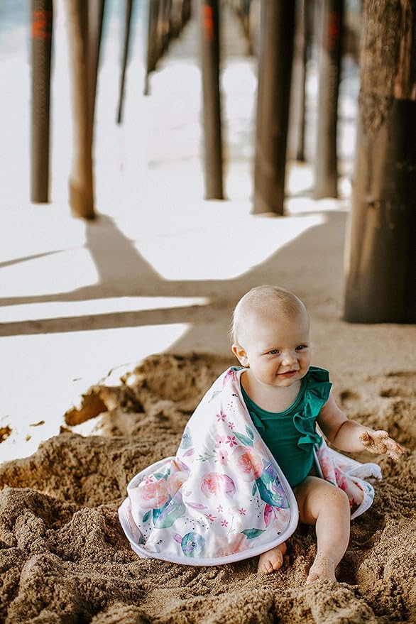 Copper Pearl Hooded Bath Towels Premium Knit/Terry Cloth Baby Towels with Hood, Pockets, and Cool Designs - Great to Gift and Make Bath Time Fun - Baby Bath Towel, Bloom