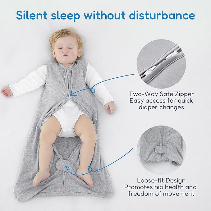 TotAha Sleep Sack 12-18-24 Months 3 Pack,Buttery Soft Wearable Blanket Baby Sleeping Bag with 2-way Safe Zipper, 0.5 TOG, Baby Girl