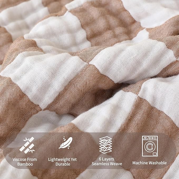 Muslin Baby Blanket 2-Pack – Gentle Touch, Always Within Reach, for Peace of Mind.