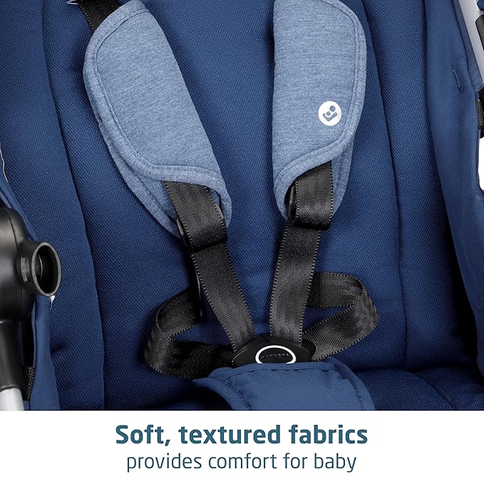 Maxi-Cosi Zelia™ Luxe 5-in-1 Modular - Baby Travel System Car Seat and Stroller, Infant Car Seat and Stroller Combo, Baby Car Seat and Stroller Combo in New Hope Navy