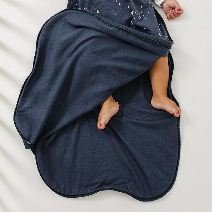 Ecolino Organic Cotton Baby Sleep Sack - 2-Way Zipper Baby Wearable Blanket - Toddler Sleeping Bag Sack - 2-4 Years - Milky Way