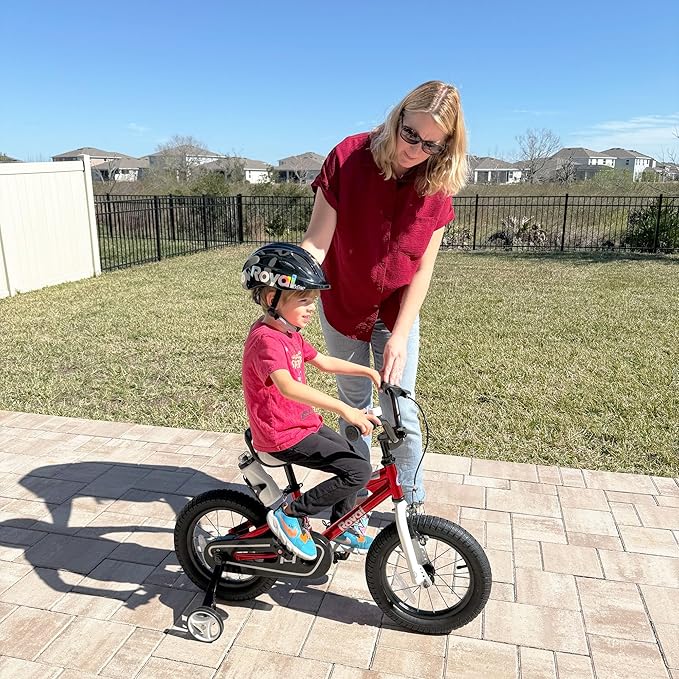 RoyalBaby Kids Bike Freestyle Classic & EZ Balance Pedal Switchable Bicycle, 12 14 16 18 Inch, 3-10 Years Toddler to Big Kids