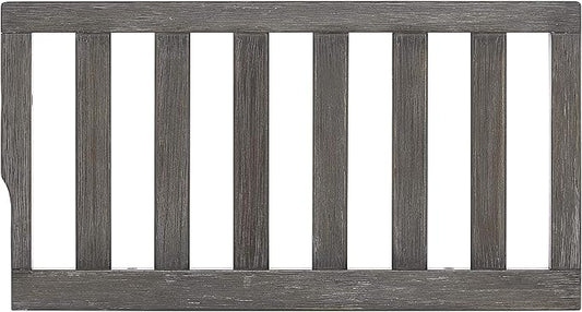 Toddler Bed Safety Guard Rail for Evolur Baby Convertible Cribs - Solid Wood Rail for Convertible Crib to Toddler Bed Conversion - Safety Bed Rail for Children (Smokey Brushed Grey, Model 814)