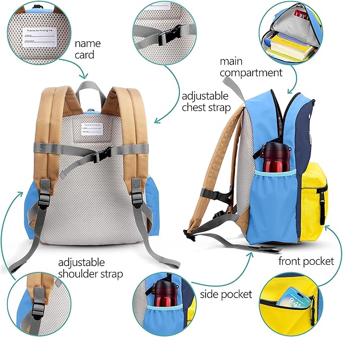 atgark Preschool Toddler Backpack For Boys Girls, School Mini & Travel, Small Kids Child Backpacks, Kindergarten Elementary bag, 11.6" H