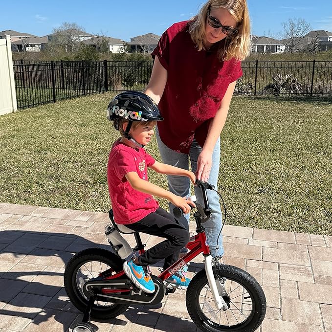 RoyalBaby Kids Helmet 0.47 lb Ultra-Lightweight & Adjustable for Ages 5-13 Years, Ideal for Cycling, Scooter, Balance Bike & More Sports, 4 Vibrant Colors Available