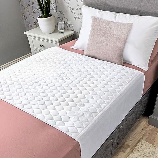 Hygge Sheets®️ Organic Washable Incontinence Bed Pads - 2 Pack - 100% Waterproof Reusable Mattress Protector Underpads - Rayon derived from Bamboo - Twin