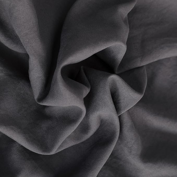 NTBAY Toddler Bedding Set - 4 Piece Soft and Breathable Crib Bedding Set for Boys and Girls, Includes Quilted Comforter, Fitted Sheet, Flat Top Sheet and Envelope Pillowcase, Dark Grey