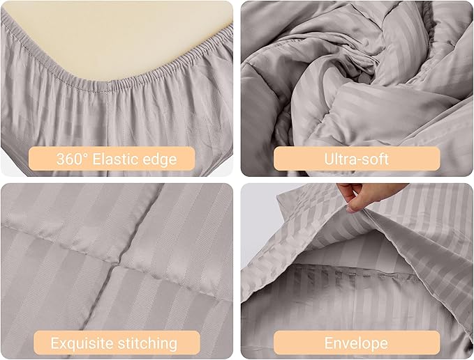 ZPECC Toddler Bedding Set - 4 Piece Hypoallergenic Baby Crib Bedding Set for Boys and Girls, Includes Toddler Comforter, Flat Sheet, Fitted Sheet and Pillowcase, Ashes of Roses
