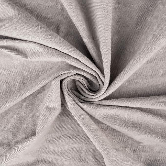 SheetWorld Fitted Baby Bassinet Sheet fits Milliard Side Sleeper Bedside Bassinet 19 x 35, 100% Cotton Jersey, Hypoallergenic, Butter Soft, Silver Grey, Made in USA