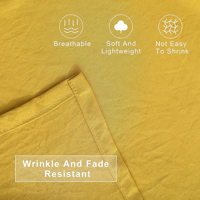 FLXXIE 4 Pieces Toddler Bedding Set, Soft and Breathable Microfiber Crib Sheet Set, Includes Quilted Comforter, Flat Top Sheet, Fitted Sheet, Envelope Pillow Case for Boys and Girls, Yellow