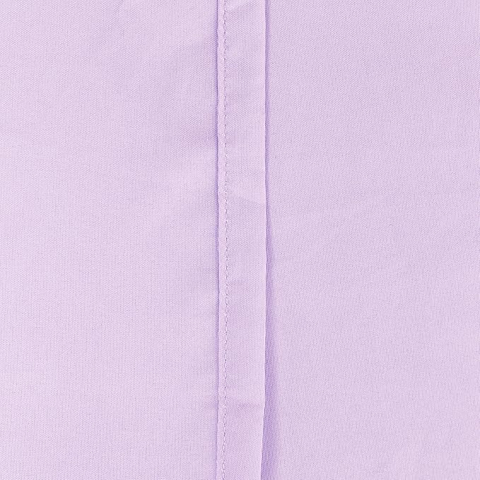 FLXXIE 4 Pieces Toddler Bedding Set, Soft and Breathable Microfiber Crib Sheet Set, Includes Quilted Comforter, Flat Top Sheet, Fitted Sheet, Envelope Pillow Case for Boys and Girls, Light Purple