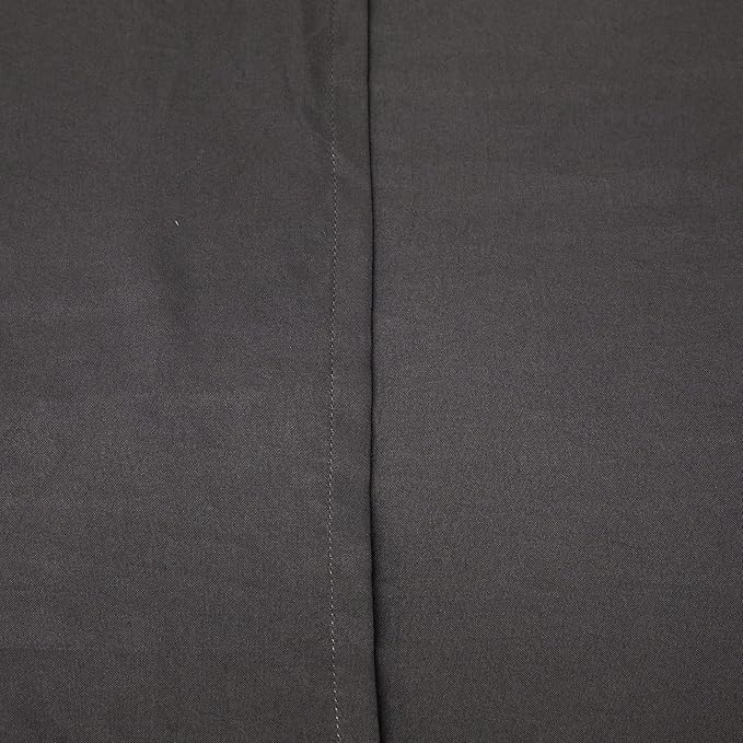 FLXXIE 4 Pieces Toddler Bedding Set, Soft and Breathable Microfiber Crib Sheet Set, Includes Quilted Comforter, Flat Top Sheet, Fitted Sheet, Envelope Pillow Case for Boys and Girls, Dark Grey