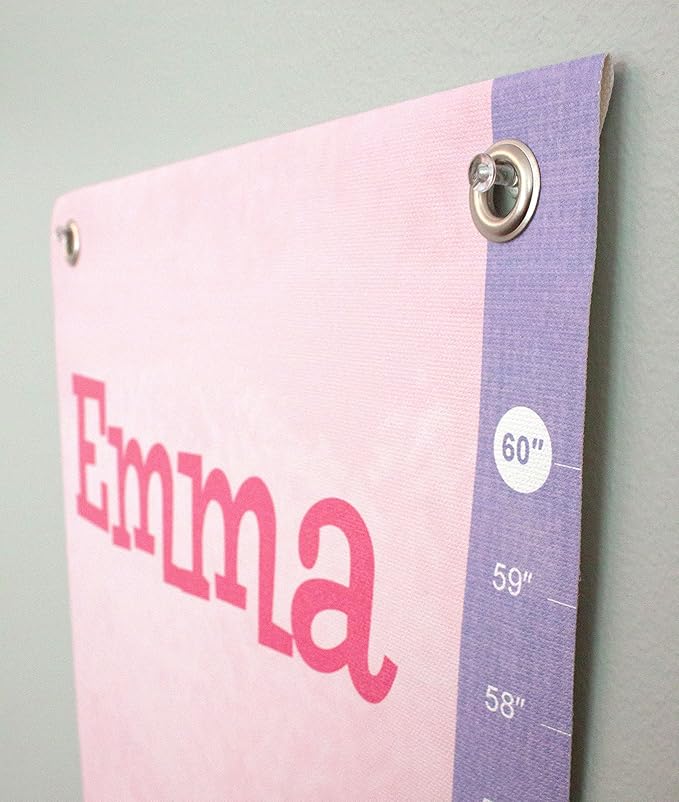 Personalized Growth Chart for Kids, Zoo Animals, Pink - I See Me!