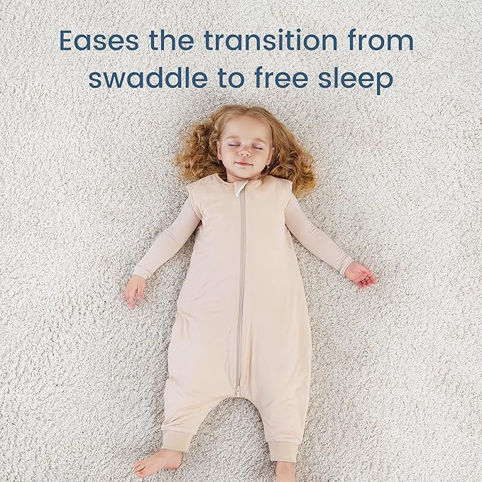 Toddler Sleep Sack with Feet, 1.0 TOG Baby Sleeping Bag with Legs, Oversized Wearable Blanket for 2T, 3T, 4T Walkers