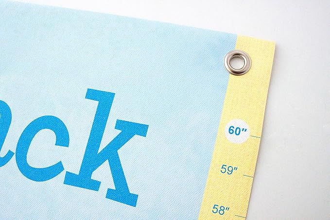 Personalized Growth Chart for Kids, Zoo Animals, Blue - I See Me!